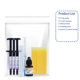 Orthodontic Light Cure Bonding Adhesive Kit For Metal Ceramic Brackets Buccal Tubes Braces Dental Clinic Material Bag & Box