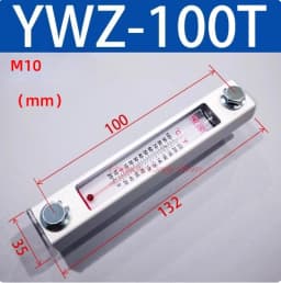 Aluminum Shell Hydraulic Tank Fluid Level Gauge Oil Level Gauge Water Level Gauge Oil Standard Water Thermometer YWZ 50T-500T