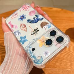 Shark Turtle Phone Case For iPhone 17e 17 Pro 16 15 Pro Max 14 13 12 Pro 11 Shockproof Soft Silicone Transparent Anti-fall Cover