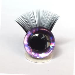 20pcs Toy Eyes With Eyelash 12-30mm Eyelashes 3D Safety Glitter Toy Eyes Eyelash For DIY Plush DIY Doll Making