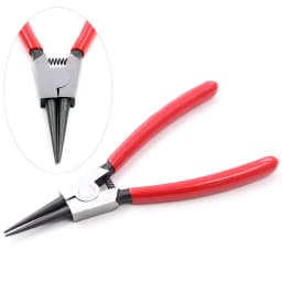1 Piece Multi-function Stainless Steel Split Ring Opener Needle Nose Pliers Jewelry Making Hand Tool Black Red