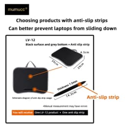 MUMUCC Multifunctional Laptop Desk With Cushion and Filled with Foam Particles, Small Pillow Table, Hard Mouse Pad Large