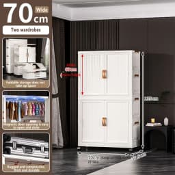 Installation Free Baby Wardrobe Foldableing Storage Cabinet Multi Layer Children's Small Wardrobe Home Clothes Storage Box Stora