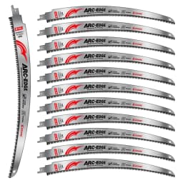 EZARC Arc Edge Wood Pruning Saw Blades 380mm, CRV Japanese Teeth Reciprocating Saw Blade 6TPI for Tree Trimming, Wood Cutting