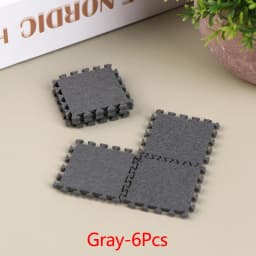6Pcs 1:12 Dollhouse Miniature Seamed Rug Carpet Multicolor Mat Carpet House Living Room Furniture Living Scene Decor Toy