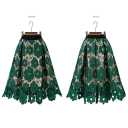 plus Size Lace A-Line Skirt High Waist Asymmetrical Women's Spring Summer Fashion Slimming Meat Covering Skirts