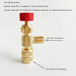 2/1PCS Air Conditioner Plus Safety Liquid Valve R410 Refrigerant Vacuum Maintenance Switch Charging Safety Adaptor R22 Detection