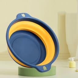 Portable Foldable Laundry Basin Plastic Travel Folding Wash Basin Safe Durable Foldable Wash Basin Bathroom Household Supplies