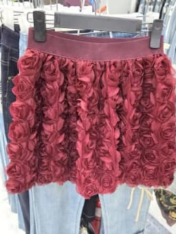Solid Color Three-dimensional Rose Blossoms Short Skirts Women 2025 Sweet High Waist Elegant Skirt