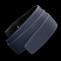 No Buckle Luxury Ultra-thin Pointed New Mens Litchi Grain Holes Belt Brand Male Genuine Two Sides Strap Jeans Belts 3.2/3.8cm