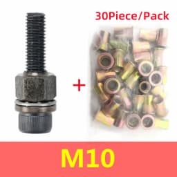 Hand Rivet Nut Tool Kit Riveter Setter Manual Rivet Nut Installation Tool M3-M10 Threaded Insert Nutsert for DIY Auto Repair