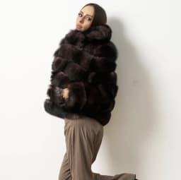 Women's Real Fox Fur Coat Detachable Transform Jacket Removable Vest Thick Warm Solid Fur Luxury Fashion