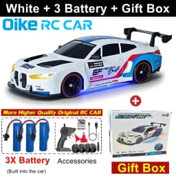 Oike 4WD Remote Control Drift Car 1:24 Mini Remote Control Racing Car Model 2.4G Radio High Speed 4X4 RC Car Vehicle Toy