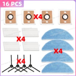 Fit For ( iLife V9 / V9 Pro / G9 / G9 Pro / A12 Pro ) Vacuum Parts Filter Side Brush Mop Cloth Dust Bag Replacement Accessories
