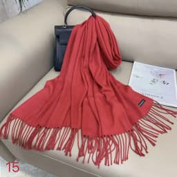 Luxury Solid Winter Scarf Women Pashmina Shawls Soft Scarves Wraps Cashmere Feel Blanket Warm Stoles for Lady Outdoor Bufanda