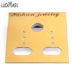 100pcs/lot Plastic DIY Jewelry Display Accessories Earring Hanging Card Earring Stud Showing Holder Card Showcase
