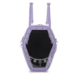 Gothic Punk Coffin Shape Ita Bag Women Clear Backpacks Dark Lolita Handbag and Shoulder Bag Girls Cosplay Designer 2 Insert