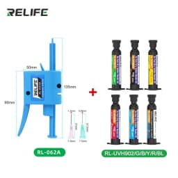 RELIFE RL-UVH902 10CC 3S Nano Solder Mask for Mobile Phone Repair Jumping Wire UV Quick Dry Curing Welding Paste Flux Oil