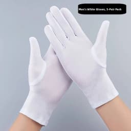 High-End Black White Gloves for Jewelry Watch Luxury Display Protocol Salesperson Guide Elegant Fashionable Gloves