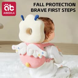AIBEDILA Head Protection Newborn Baby Head Protector Backpack PP Cotton Filling Toddler Crawling Walking Safety Cushion