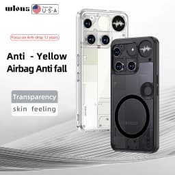 Fundu For Nothing Phone 3 чехол ELVEV Magnetic Crystal Matte PC TransparentTPU Anti-fingerprint Cover nothingフォン3 ケース