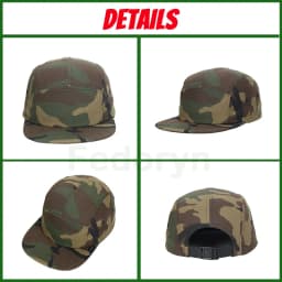 Fedoryn Custom Embroidery Flying Cap Cotton 5-panel Camping Hat Flat Brim Baseball Cap Design Print Skateboard Cap Wholesale