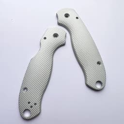 1pair Customize Aluminum Alloy Grip Handle Scales for Genuine Spider Para 3 C223 Knife with Radial Pattern Modification Parts