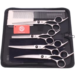 Dog Grooming Scissors Purple Dragon 6" 7" Stainless Pet Beauty Scissors Cutting Scissors Thinning Shears Curved Scissors Z3001