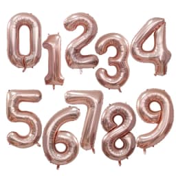 30 40inch Gradient Rose Red Big Number Foil Balloons 0 1 2 3 4 5 6 7 8 9 18 Years Old Birthday Party Wedding Party Decoration