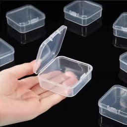 31Pcs (30 Small Boxes + 1 Large Box) Craft Storage Box and Organizer, Clear Plastic Storage Box - Suitable for Beads, Jewelry and