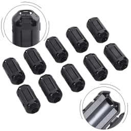 10Pcs TDK Ferrite Core Choke Clip Noise Suppressor Filter Ring Cable Clamp RFI EMI For Audio/Video Cables Power Cord