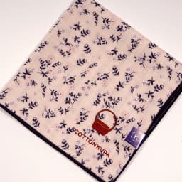 Coolpa 28cm Double Layer Cotton Sweat Absorbent Handkerchief Japanese Craft Embroidery Print for Wiping Sweat Portable Tissue
