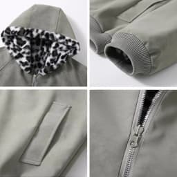 Women Double-sided Penetration Leopard Print Cotton Padded Jacket Winter Coat Parkas Velvet Warm Hooded Retro Female Outerwear