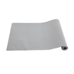Grey Linen Textured PVC Self-adhesive Wallpaper, Waterproof and Moisture-resistant, 1000cm L x 45cm W