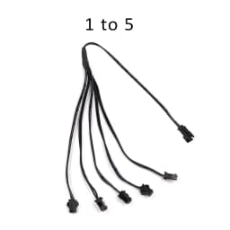 1 to 2/3/4/5/6/7/8/9/10 Way Splitter Connectors Cable for EL Wire Neon Light Accessories