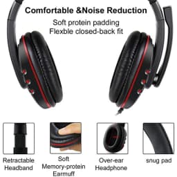 Gaming Headset 3.5mm Wired Over-Head Gamer Headphone With Microphone Volume Control Gamer Earphone Headset For Xbox PS4 PC