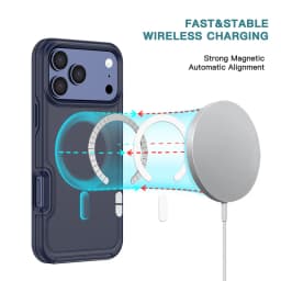Armor Shockproof Magnetic Phone Case For iPhone 17 Pro Max Air 16 15 14 Plus 13 For Magsafe Hybrid Rugged Protectice Cover