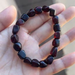Yoowei 100% Real Amber Bracelet for Unisex Genuine Black Bead Irregular Natural Plant Medical Healing Jewelry Gift Wholesale