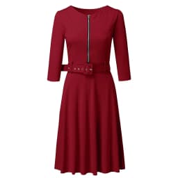 Women Bodycon Dress O Neck Solid Color Three Quarter Sleeve Dresses Ladies Party Dress Elegant Dresses Woman Party Night