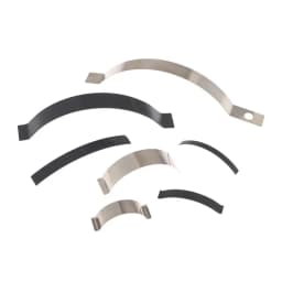 10Pcs Silver/Black C Type Sheet Spring Stainless Steel Or Manganese Steel Flat Wire Arc Clip Spring In-pipe Positioning Spring