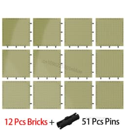 Wholesale 16X16 Pixel Art Building Blocks Bottom Plate 65803 Bricks Baseplate Part Compatible 31212 21333 98138 Pixel Toys Gifts