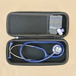 Nurse stetoscope with box Stainless steel stethoscope double-sided doctor home professional multi-function fetal heart