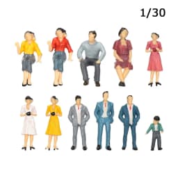 Mixed Color Pose Dollhouse Decorations 1:87 Train Scenery Model Building Passengers DIY Character Sit People Figures