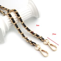 120cm Long PU Leather Bag Strap For Crossbody Handbags Shoulder Bag Strap Replacement Accessories 0.8cm Wide Bag Chain
