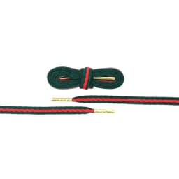 8mm Green Red Heavy Duty Webbing Ribbon Shoelaces Polyester Flat Laces Single Layer Shoestrings Plastic Tips for Sneakers Boots