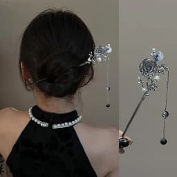 Retro Elegant Ancient Style Butterfly Tassel Hair Stick For Women Girls Classical Hairpin Chinese Cheongsam Hair Accessories