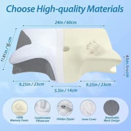 Sleep Memory Pillow Butterfly Memory Foam Neck Pillows Contoured Sleep For Neck Pain Relief Stomach Support Comfortable Pillow