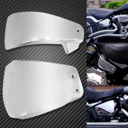 2xMotorcycle Battery Side Cover Fairing Covers For Harley Softail Breakout Fat Boy FXDR Fat Street BOB Slim FLSL 2018 2019 2020