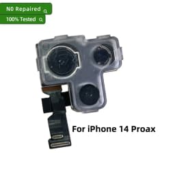 100% Tested Back Rear Camera Module For iPhone 12 13 14 15 16 Pro Max Mini Plus, Main Lens Flex Cable Replacement Repair Part