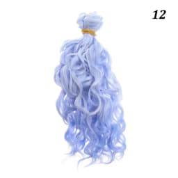 15*100cm Doll Hair High-Temperature Curly Wigs 1/6 1/4 1/3 Doll Mini Tresses Fashion Screw Periwig DIY Toy Toupee Accessories